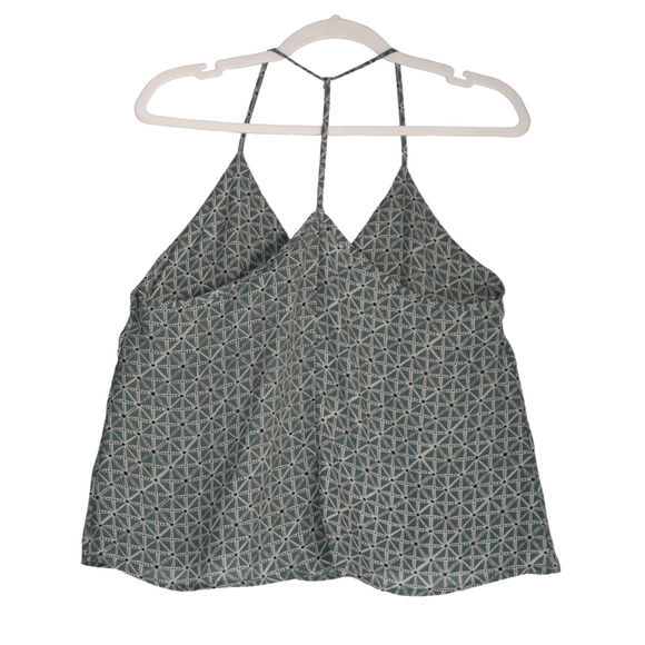 Wet Seal Green Tank Top Cami Womens M Boxy Cropped Spaghetti Strap Racerback - Picture 5 of 9